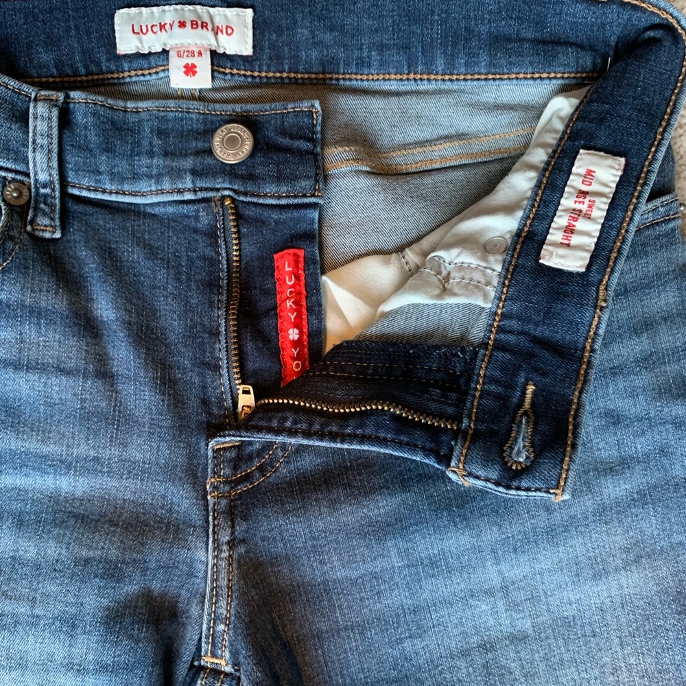 Lucky Brand Mid Rise Sweet Straight Denim